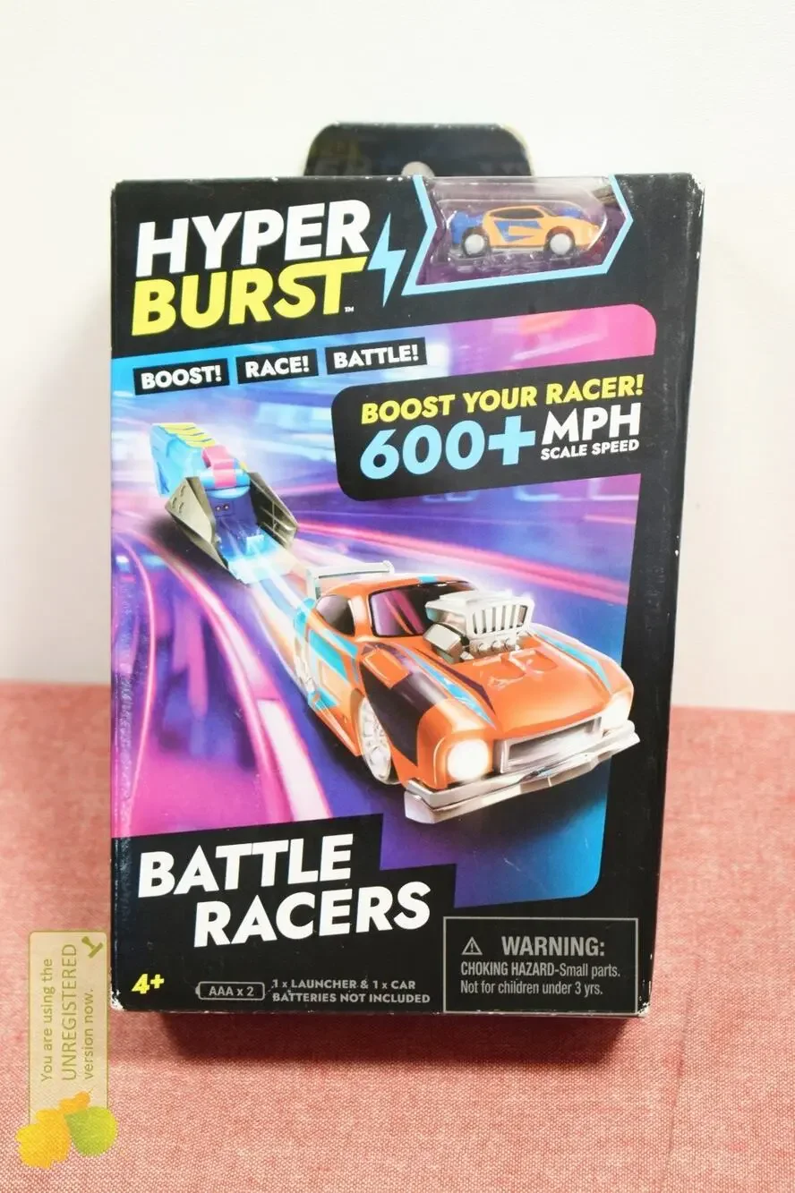 Hyper Burst Battle Racers Orange Storm Car and Launcher